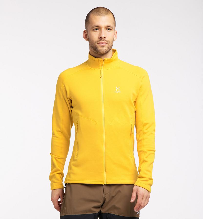 Haglöfs Mens Heron Fleece Yellow New Zealand 09562AMVF